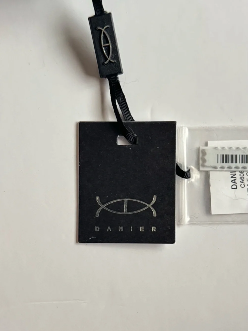 Danier Carrie Earmuffs Black White Rex Rabbit Fur & Sheep Leather NWT - Picture 4 of 5